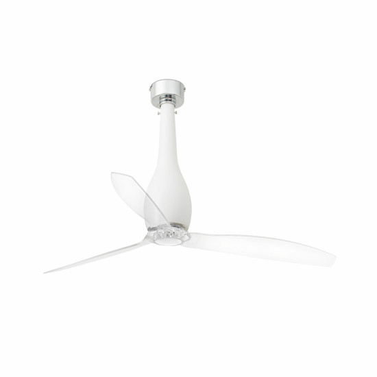 Faro Eterfan M fehér-átlátszó fényforrás nélküli mennyezeti ventilátor (FAR-32001WP)   IP20