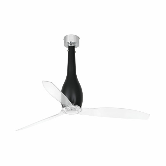 Faro Eterfan M fekete-átlátszó fényforrás nélküli mennyezeti ventilátor (FAR-32003WP)   IP20