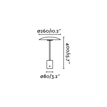 Faro Hoshi fekete-réz LED asztali lámpa (FAR-28388) LED 1 izzós IP20