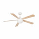 Faro Izaro L fehér-barna LED mennyezeti csillár ventilátor (FAR-33514) LED 1 izzós IP20