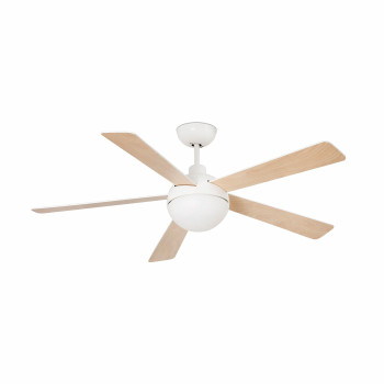 Faro Izaro L fehér-barna LED mennyezeti csillár ventilátor (FAR-33514WP) LED 1 izzós IP20
