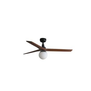Faro Klim M fekete-barna mennyezeti csillár ventilátor (FAR-34277WP-11L) E27 1 izzós IP20