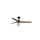 Faro Klim M fekete-barna mennyezeti csillár ventilátor (FAR-34277WP-11L) E27 1 izzós IP20
