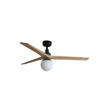 Faro Klim M fekete-barna mennyezeti csillár ventilátor (FAR-34283WP-11L) E27 1 izzós IP20