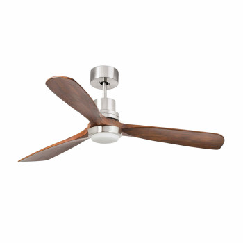 Faro Lantau L nikkel-barna LED mennyezeti csillár ventilátor (FAR-33518DC) LED 1 izzós IP20