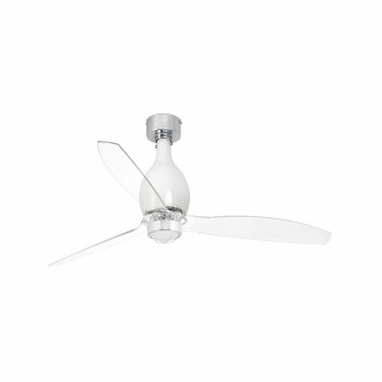 Faro Mini Eterfan M fehér-átlátszó LED mennyezeti csillár ventilátor (FAR-32020WP-9) LED 1 izzós IP20
