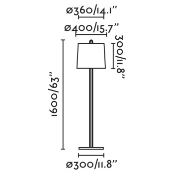 Faro Montreal króm-fehér állólámpa (FAR-24037-07) E27 1 izzós IP20