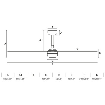 Faro Punt M fehér fényforrás nélküli mennyezeti ventilátor (FAR-33814)   IP20