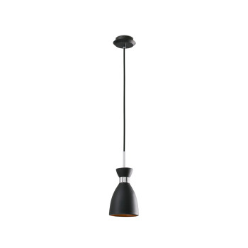 Faro Retro fekete-króm függesztett lámpa (FAR-20050) E14 1 izzós IP20