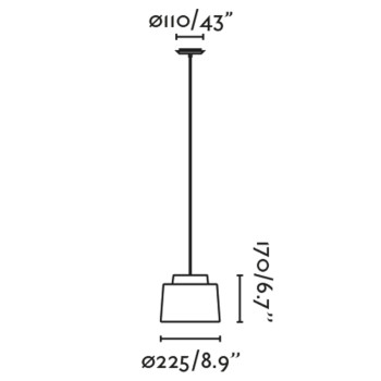 Faro SAIPAN fekete-barna függesztett lámpa (FAR-65134-76) E27 1 izzós IP20