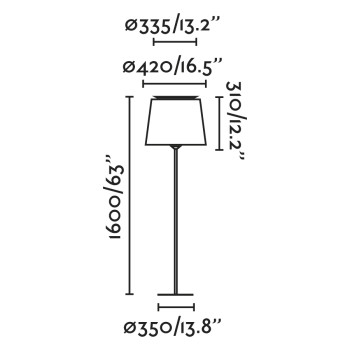 Faro Savoy fehér állólámpa (FAR-20306-85) E27 1 izzós IP20