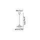 Faro Side fekete-sárgaréz függesztett lámpa (FAR-62139) G9 1 izzós IP20