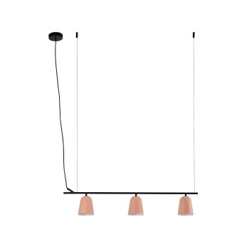 Faro Studio lineal fekete-pink függesztett lámpa (FAR-28282) E14 3 izzós IP20