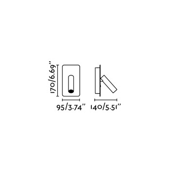 Faro Suau USB fehér LED fali lámpa (FAR-62117) LED 1 izzós IP20