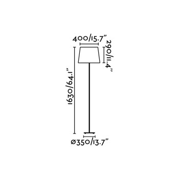 Faro Sweet fehér állólámpa (FAR-29958) E27 1 izzós IP20