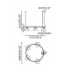 Faro Tatawin circular fekete függesztett lámpa (FAR-20343-120-5L) E27 5 izzós IP20