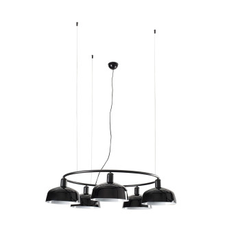 Faro Tatawin circular fekete függesztett lámpa (FAR-20343-120-5L) E27 5 izzós IP20
