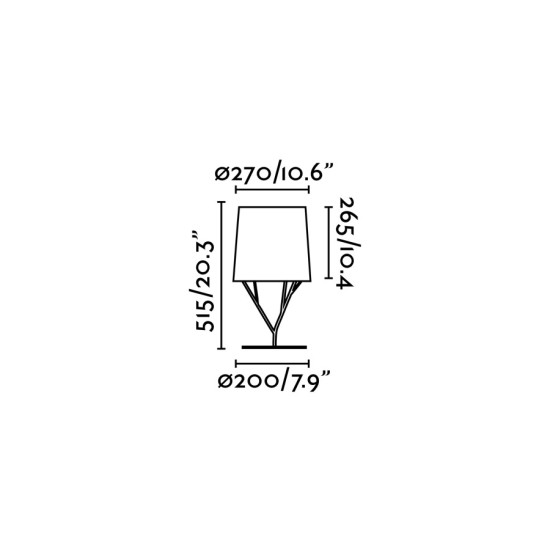 Faro Tree fehér asztali lámpa (FAR-29867) E27 1 izzós IP20
