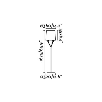 Faro Tree fehér állólámpa (FAR-29869) E27 1 izzós IP20