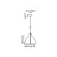 Faro Venice fekete függesztett lámpa (FAR-64255-125) E27 1 izzós IP20