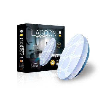 Fénymánia Lagoon PP Drippy fehér vízvédett LED mennyezeti lámpa (LEDM-4475) LED 1 izzós IP44