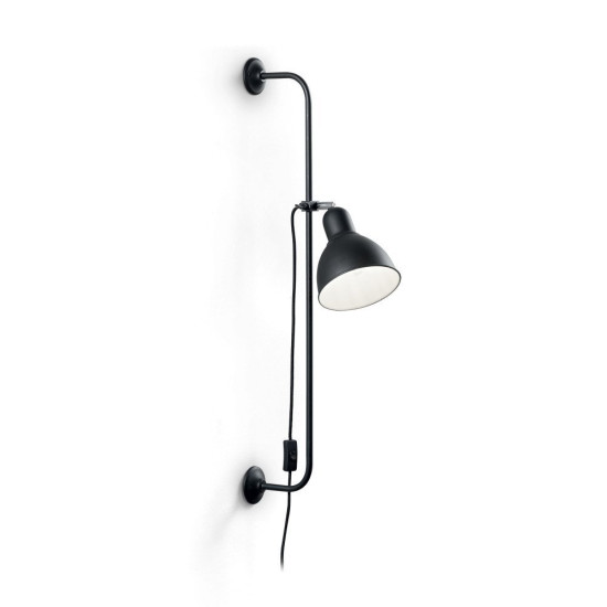 Ideal Lux Shower fekete fali lámpa (IDE-179643) E27 1 izzós IP20