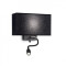 Ideal Lux Hotel fekete falikar (IDE-215709) E27+LED  IP20