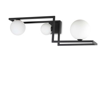 Ideal Lux Angolo fekete-fehér mennyezeti lámpa (IDE-284286) G9 3 izzós IP20