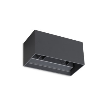 Ideal Lux Atom szürke LED kültéri fali lámpa (IDE-313412) LED 1 izzós IP54