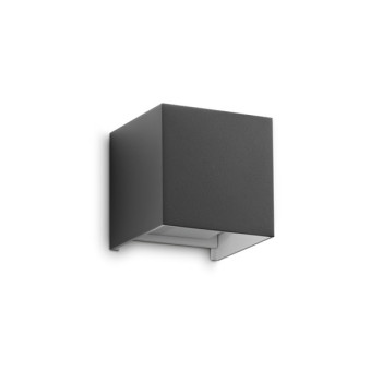 Ideal Lux Atom szürke LED kültéri fali lámpa (IDE-313429) LED 1 izzós IP54