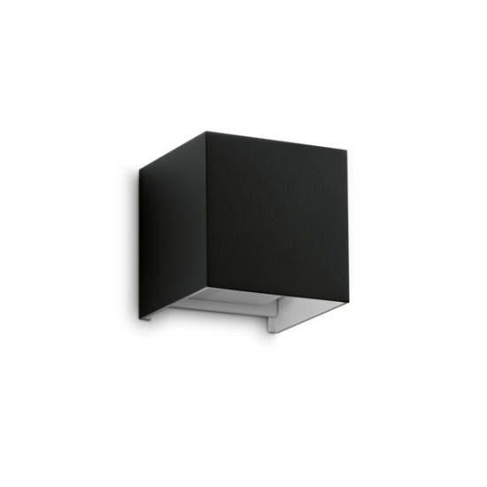 Ideal Lux Atom fekete LED kültéri fali lámpa (IDE-313450) LED 1 izzós IP54