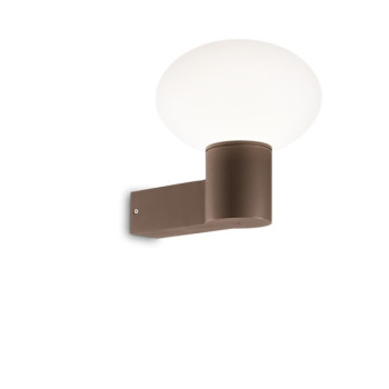 Ideal Lux Clio barna-fehér kültéri fali lámpa (IDE-326788) E27 1 izzós IP44