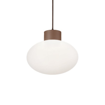 Ideal Lux Clio barna-fehér kültéri függesztett lámpa (IDE-326801) E27 1 izzós IP44