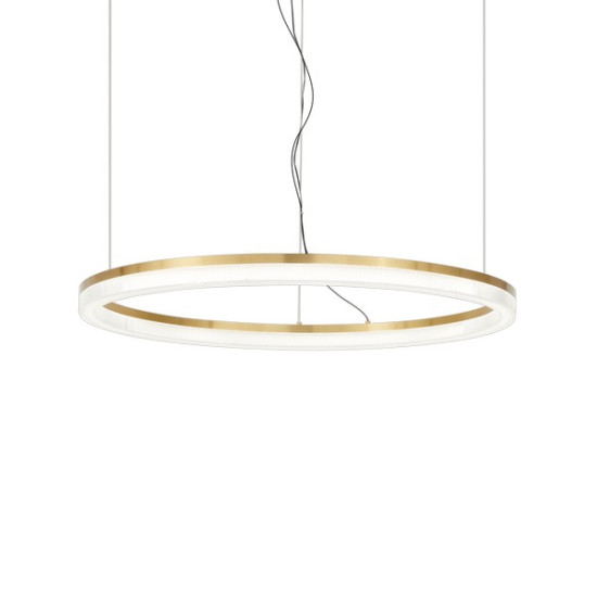 Ideal Lux Crown sárgaréz LED függesztett lámpa (IDE-314921) LED 1 izzós IP20