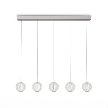 Ideal Lux Diamond króm-átlátszó LED függesztett lámpa (IDE-343471) LED 1 izzós IP20