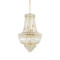 Ideal Lux Dubai sárgaréz-átlátszó kristály függesztett lámpa (IDE-207216) E14 10 égős IP20