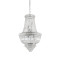 Ideal Lux Dubai króm-átlátszó kristály függesztett lámpa (IDE-215969) E14 10 égős IP20