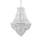 Ideal Lux Dubai króm-átlátszó kristály függesztett lámpa (IDE-243597) E14 24 égős IP20