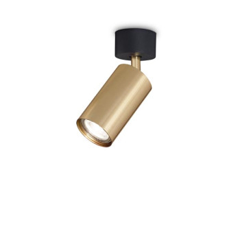 Ideal Lux Dynamite sárgaréz-fekete mennyezeti spotlámpa/fali lámpa (IDE-244662) GU10 1 égős IP20