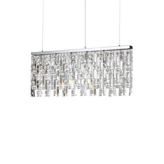 Ideal Lux Elisir króm kristály függesztett lámpa (IDE-199993) G9 6 égős IP20