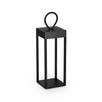 Ideal Lux Enya fekete-átlátszó LED kültéri asztali lámpa (IDE-323237) LED 1 izzós IP54