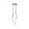 Ideal Lux Equinoxe sárgaréz-átlátszó csillár (IDE-317243) G4 6 izzós IP20
