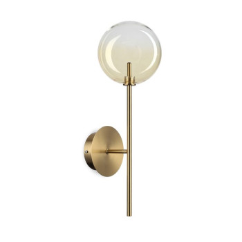 Ideal Lux Equinoxe sárgaréz-átlátszó fali lámpa (IDE-345321) G4 1 izzós IP20