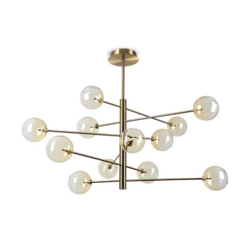 Ideal Lux Equinoxe króm-átlátszó csillár (IDE-345383) G4 12 izzós IP20