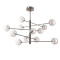 Ideal Lux Equinoxe króm-átlátszó csillár (IDE-345390) G4 12 izzós IP20