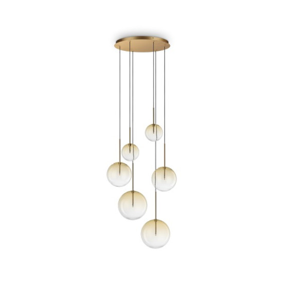Ideal Lux Equinoxe króm-átlátszó csillár (IDE-345406) G4 6 izzós IP20
