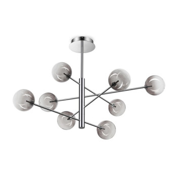 Ideal Lux Equinoxe króm-átlátszó csillár (IDE-345437) G4 8 izzós IP20