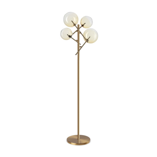 Ideal Lux Equinoxe króm-átlátszó állólámpa (IDE-348285) G4 4 izzós IP20