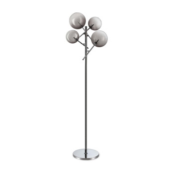 Ideal Lux Equinoxe króm-átlátszó állólámpa (IDE-348292) G4 4 izzós IP20