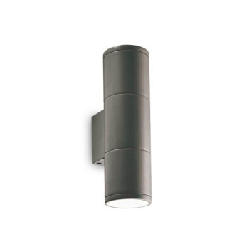 Ideal Lux Gun antracit kültéri fali lámpa (IDE-236841) GU10 2 izzós IP44